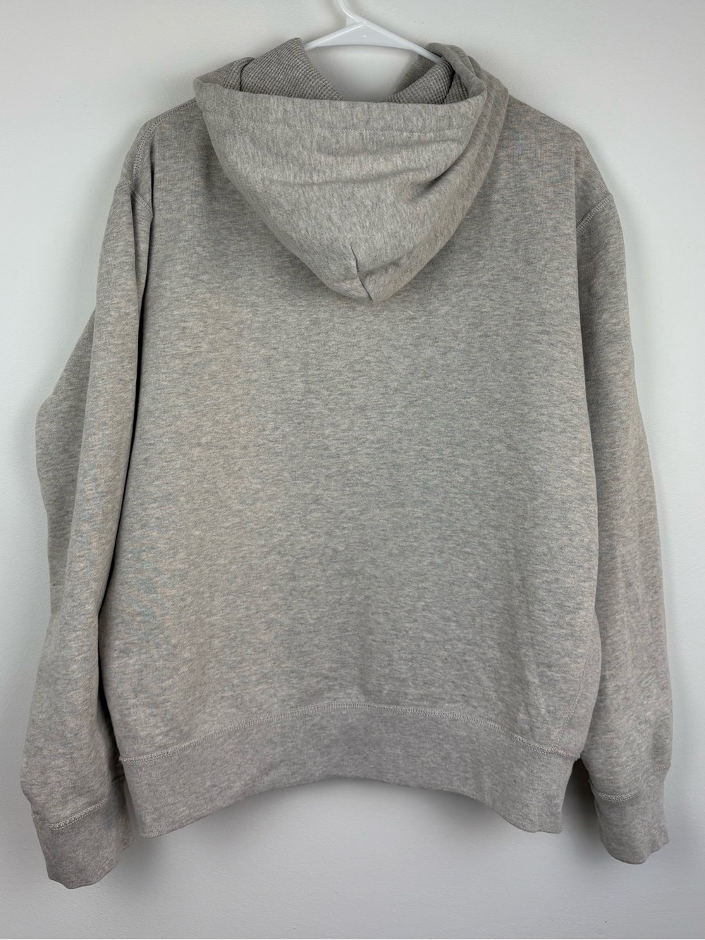 Polo Ralph Lauren Light Gray Full-Zip Hoodie Sweatshirt Large EUC Preppy College - Picture 6 of 9